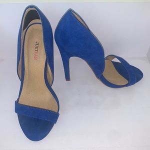 Royal blue heels
